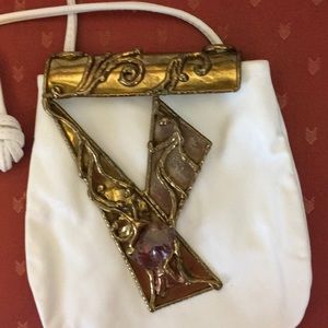 White Brazilian Gemstone Purse